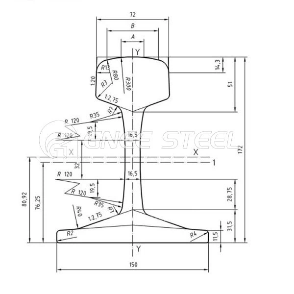 UIC 860 Standard Steel Rail
