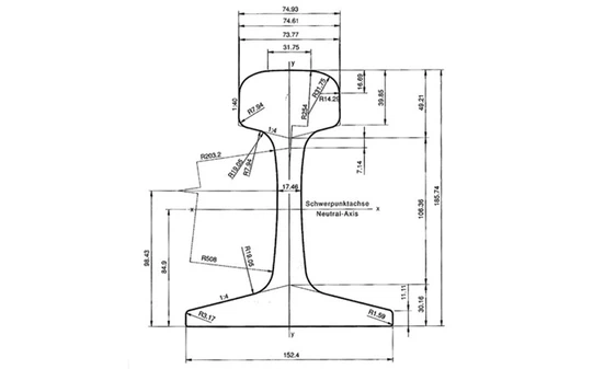 136RE Rail Drawing 136RE Rail Drawing